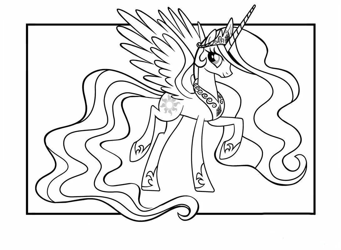 Illustration au trait Petit Poney #41885 de la collection Dessins animés et séries animées à colorier gratuitement