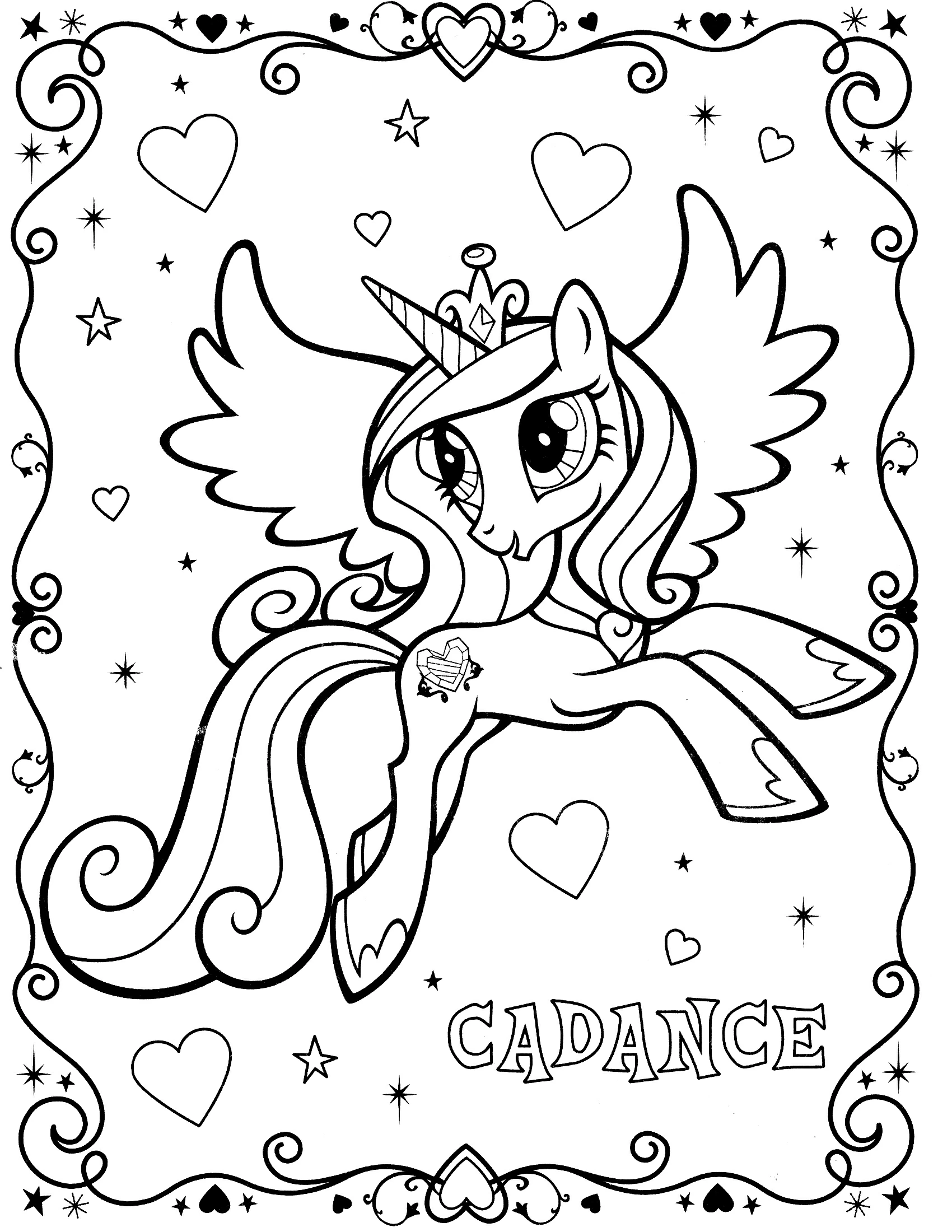 Coloriage Petit Poney #41891 (Dessins animés et séries animées) – Dessin à  colorier – Coloriages à Imprimer Gratuits, image size:1700x2200