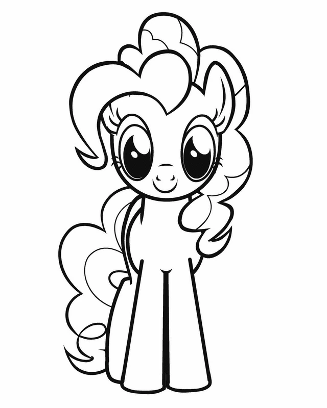 Illustration au trait Petit Poney #41892 de la collection Dessins animés et séries animées à colorier gratuitement