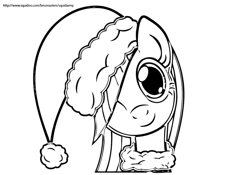 Joli coloriage Petit Poney #41897 de la collection Dessins animés et séries animées, prêt à imprimer pour petits et grands