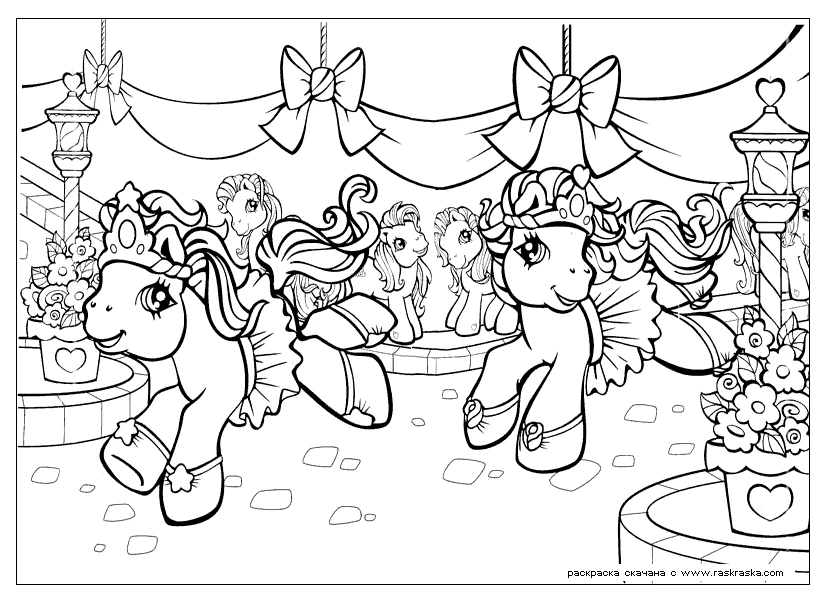 Coloriage à imprimer Petit Poney #41919 de la série Dessins animés et séries animées, gratuit pour enfants et adultes