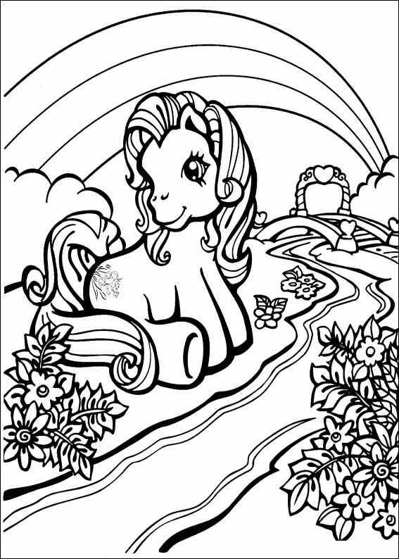 Dessin Petit Poney #41920 à colorier de la série Dessins animés et séries animées, gratuit à télécharger et imprimer