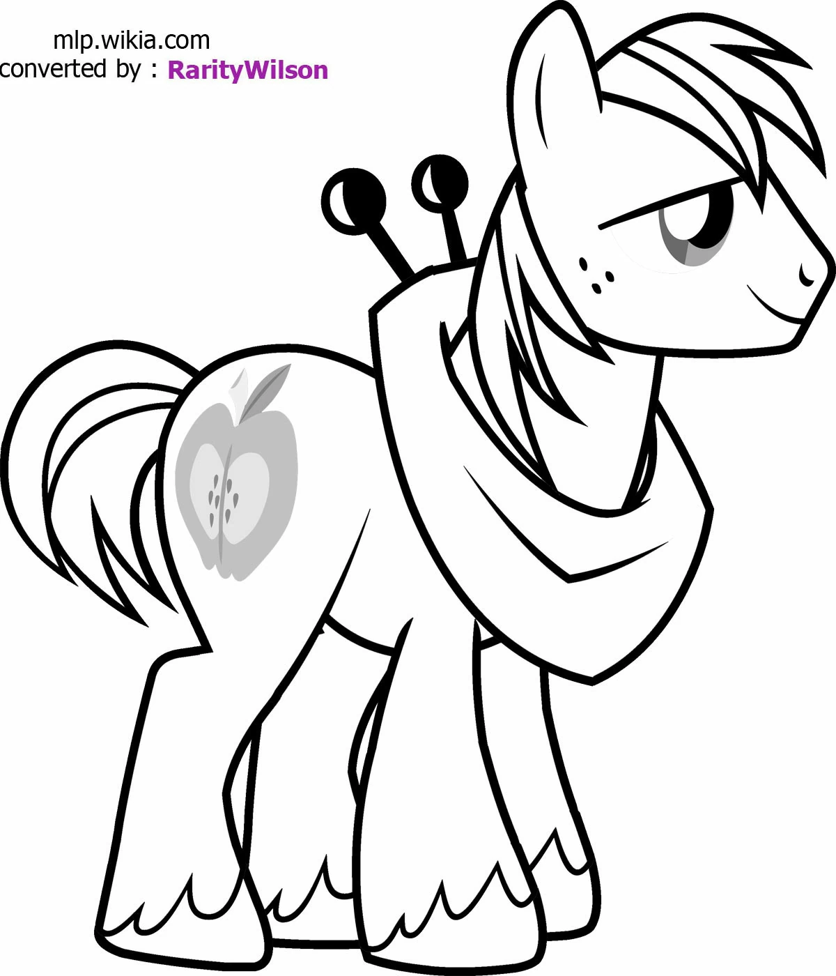 Page de coloriage Petit Poney #41959, collection Dessins animés et séries animées, à imprimer et colorier