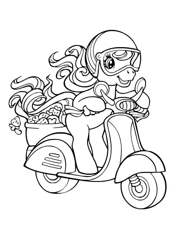 Coloriage gratuit pour enfants et adultes Petit Poney #41967, collection Dessins animés et séries animées
