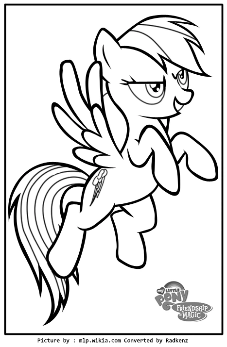 Dessin Petit Poney #41969 à colorier de la série Dessins animés et séries animées, gratuit à télécharger et imprimer