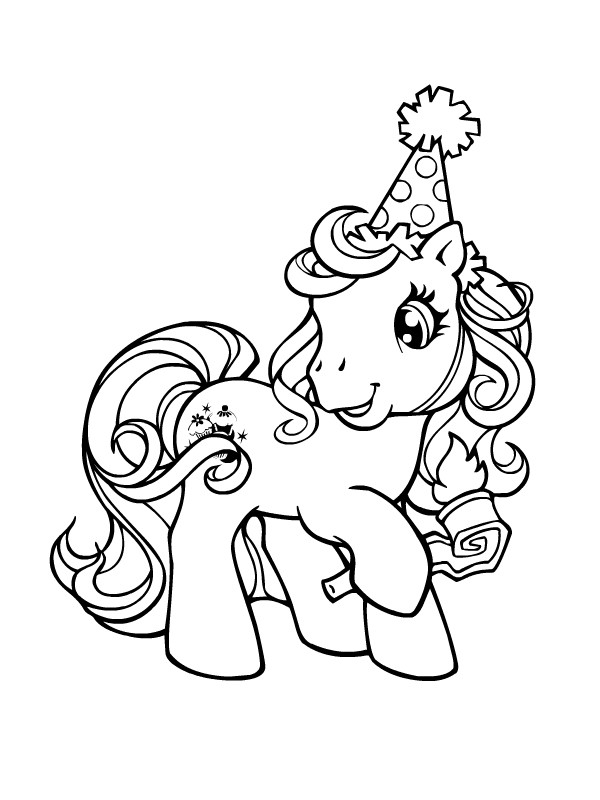 Coloriage à imprimer Petit Poney #41984 de la série Dessins animés et séries animées, gratuit pour enfants et adultes
