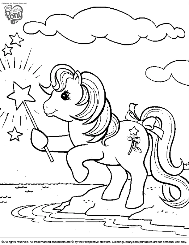 Coloriage gratuit Petit Poney #41991 de la collection Dessins animés et séries animées à imprimer