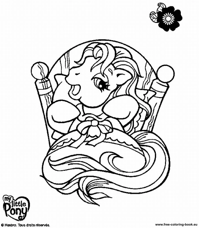 Coloriage gratuit pour enfants et adultes Petit Poney #42063, collection Dessins animés et séries animées