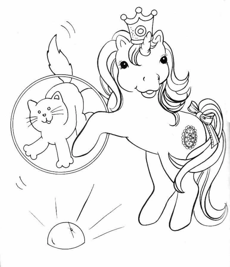 Illustration au trait Petit Poney #42070 de la collection Dessins animés et séries animées à colorier gratuitement