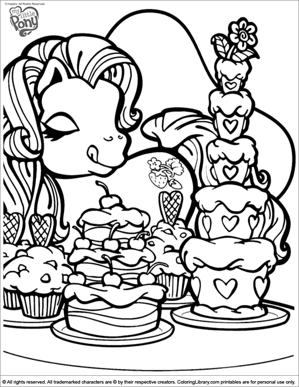 Coloriage à imprimer Petit Poney #42133 de la série Dessins animés et séries animées, gratuit pour enfants et adultes