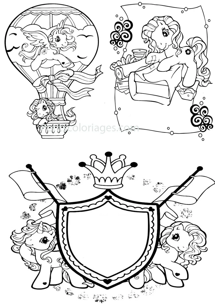 Coloriage gratuit pour enfants et adultes Petit Poney #42147, collection Dessins animés et séries animées