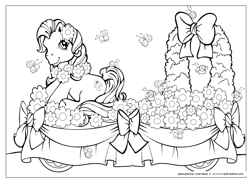 Page de coloriage Petit Poney #42152, collection Dessins animés et séries animées, à imprimer et colorier