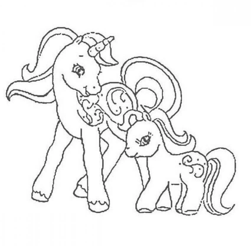 Dessin à colorier Petit Poney #42230 issu de la collection Dessins animés et séries animées, prêt à imprimer