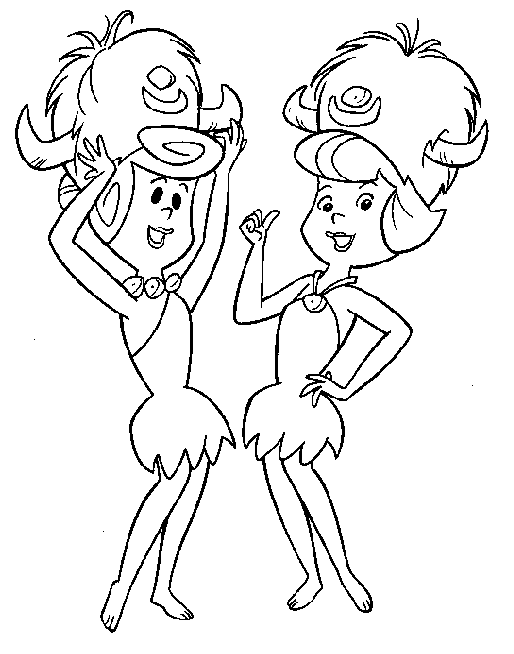 Coloriage gratuit Pierrafeu #29515 de la collection Dessins animés et séries animées à imprimer