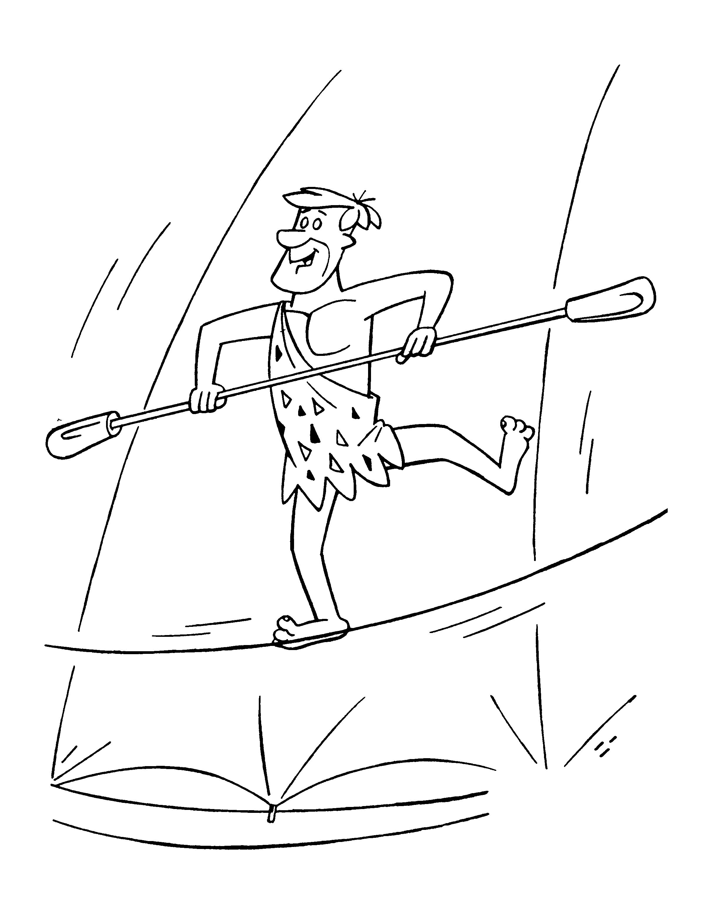 Dessin Pierrafeu #29551 à colorier de la série Dessins animés et séries animées, gratuit à télécharger et imprimer