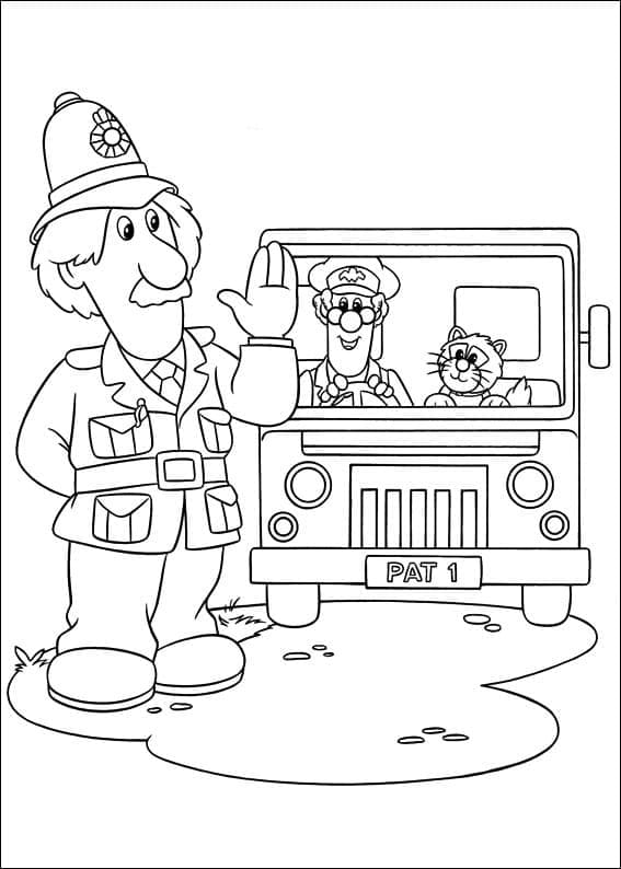 Joli coloriage Pierre le facteur #206756 de la collection Dessins animés et séries animées, prêt à imprimer pour petits et grands