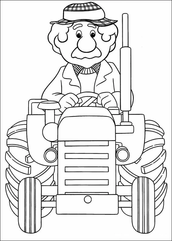 Coloriage imprimable Pierre le facteur #49477 de la collection Dessins animés et séries animées à colorier aux crayons