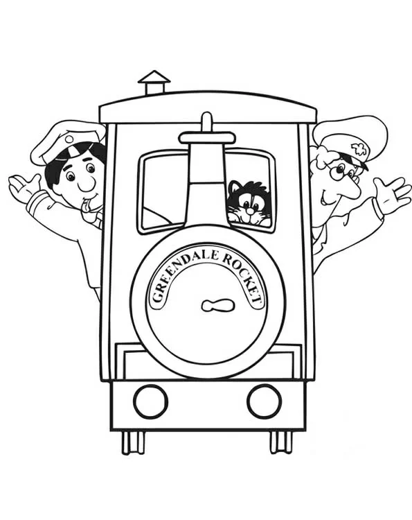 Dessin à colorier Pierre le facteur #49481 issu de la collection Dessins animés et séries animées, prêt à imprimer