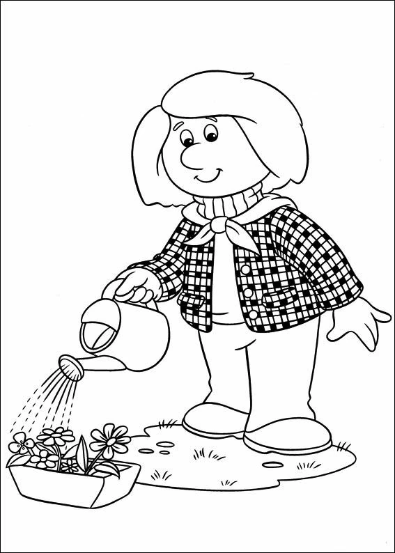 Coloriage Pierre le facteur #49513 à imprimer gratuitement, extrait de la collection Dessins animés et séries animées