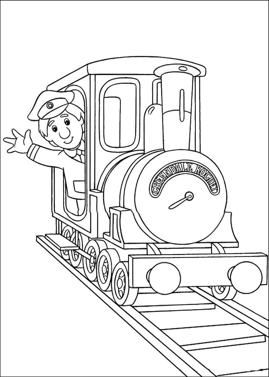 Coloriage gratuit Pierre le facteur #49595 de la collection Dessins animés et séries animées à imprimer