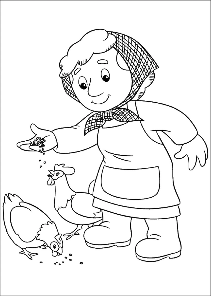Coloriage gratuit Pierre le facteur #49618 de la collection Dessins animés et séries animées à imprimer