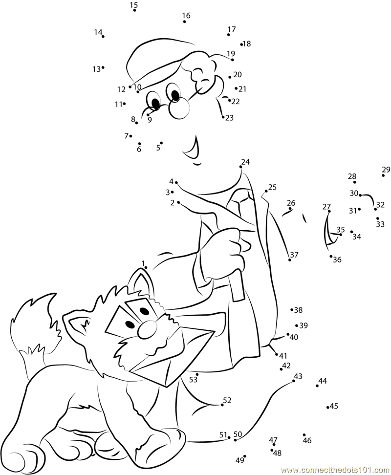 Coloriage gratuit Pierre le facteur #49623 de la collection Dessins animés et séries animées à imprimer