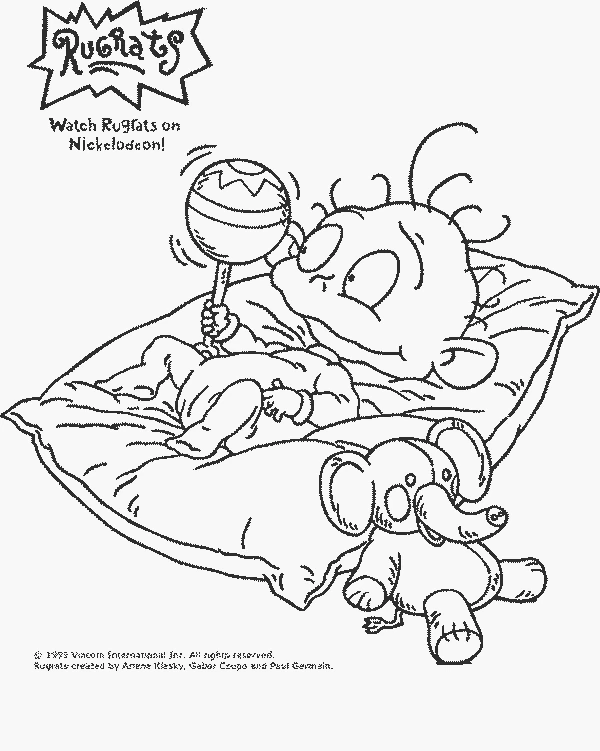 Dessin à colorier Razmoket #52827 issu de la collection Dessins animés et séries animées, prêt à imprimer