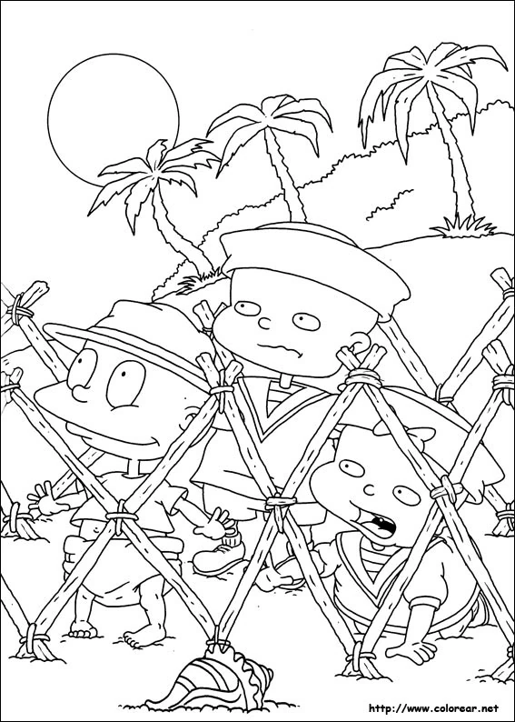 Dessin à colorier Razmoket #52922 issu de la collection Dessins animés et séries animées, prêt à imprimer