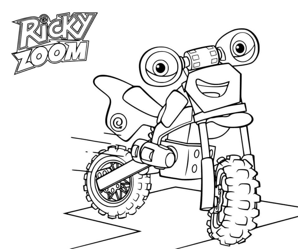 Coloriage gratuit Ricky Zoom #185735 de la collection Dessins animés et séries animées à imprimer