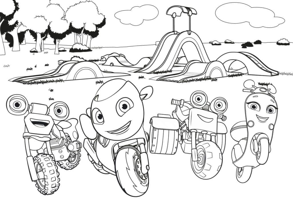 Page de coloriage Ricky Zoom #185744, collection Dessins animés et séries animées, à imprimer et colorier