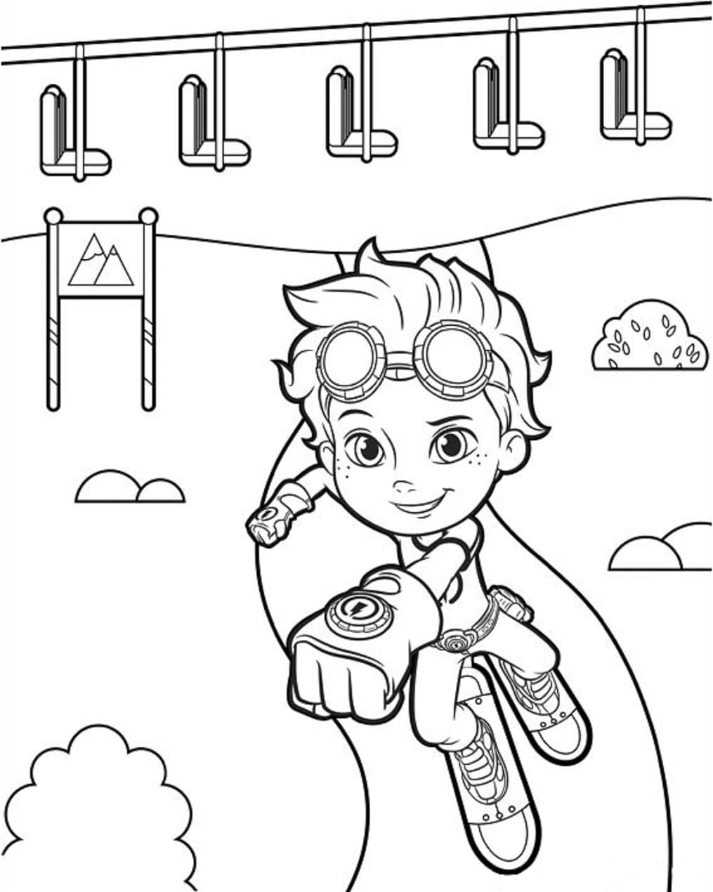 Dessin à colorier: Rusty Rivets (Dessins animés et séries animées) #195763 - Coloriages à Imprimer Gratuits