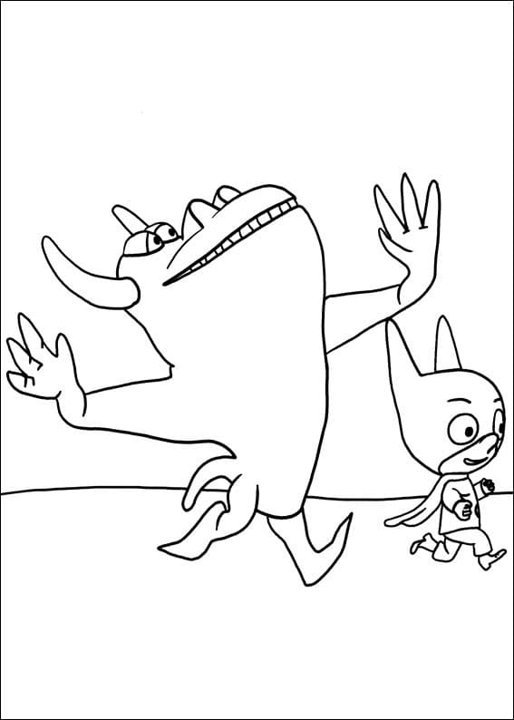 Coloriage imprimable SamSam #183500 de la collection Dessins animés et séries animées à colorier aux crayons