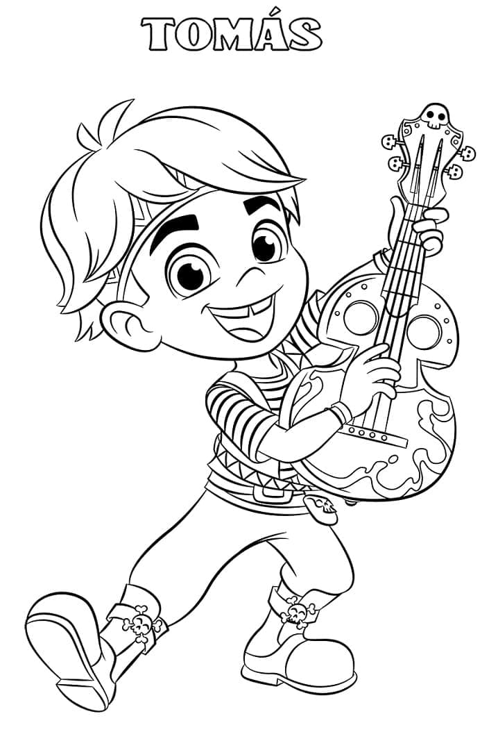 Coloriage Santiago des mers #185685 à imprimer gratuitement, extrait de la collection Dessins animés et séries animées