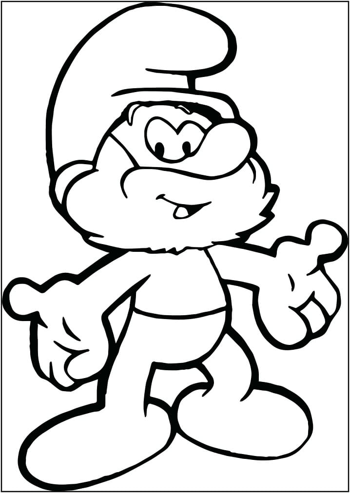 Joli coloriage Schtroumpfs #179033 de la collection Dessins animés et séries animées, prêt à imprimer pour petits et grands