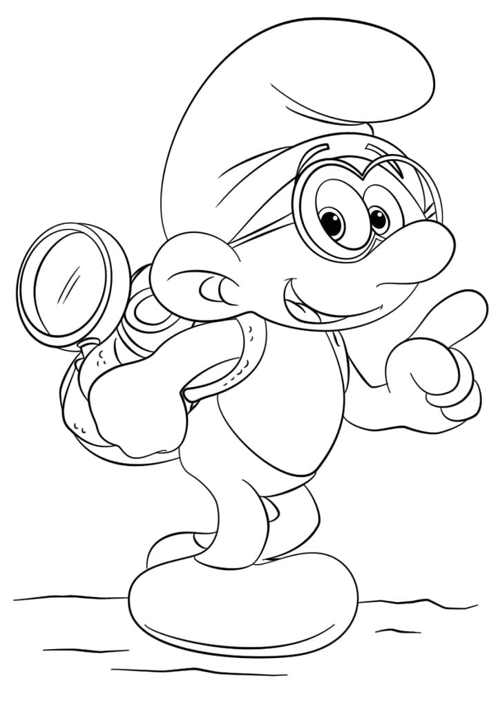 Coloriage gratuit Schtroumpfs #179051 de la collection Dessins animés et séries animées à imprimer