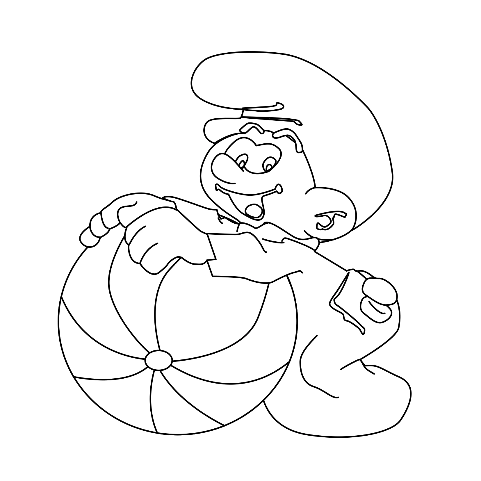 Coloriage gratuit Schtroumpfs #34572 de la collection Dessins animés et séries animées à imprimer
