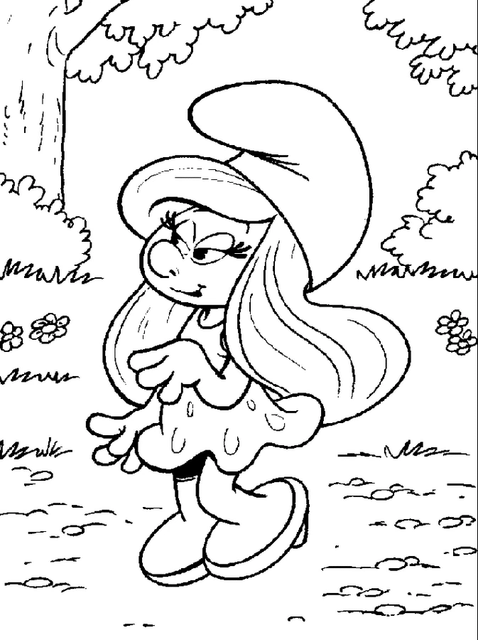 Coloriage gratuit Schtroumpfs #34592 de la collection Dessins animés et séries animées à imprimer