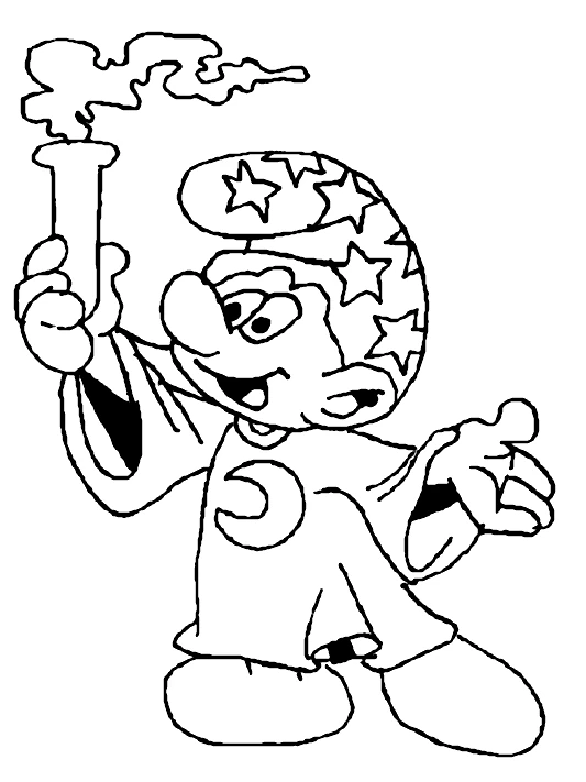 Page de coloriage Schtroumpfs #34615, collection Dessins animés et séries animées, à imprimer et colorier