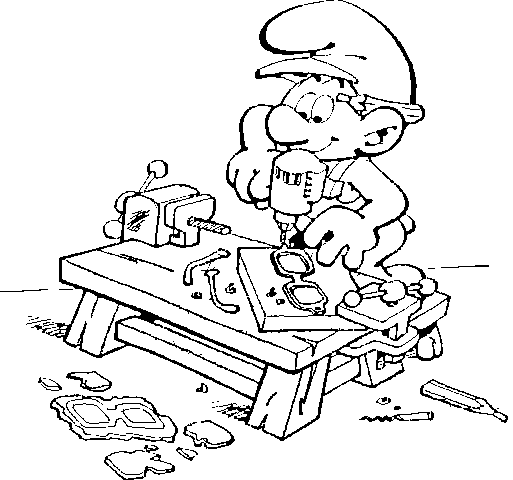 Coloriage imprimable Schtroumpfs #34645 de la collection Dessins animés et séries animées à colorier aux crayons