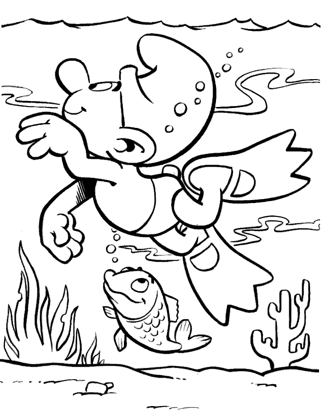 Coloriage gratuit pour enfants et adultes Schtroumpfs #34790, collection Dessins animés et séries animées