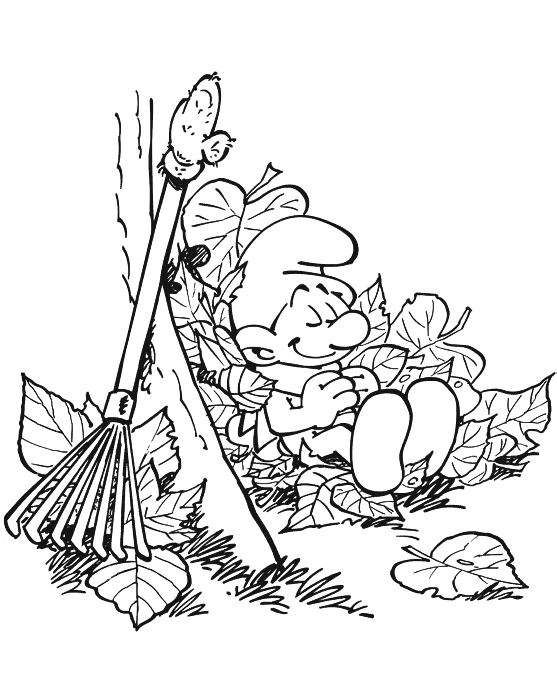 Dessin Schtroumpfs #34805 à colorier de la série Dessins animés et séries animées, gratuit à télécharger et imprimer