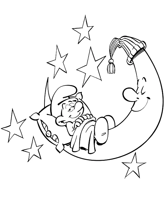 Page de coloriage Schtroumpfs #34814, collection Dessins animés et séries animées, à imprimer et colorier