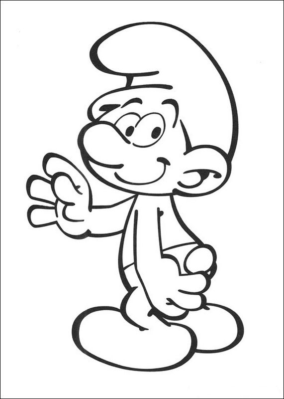 Coloriage Schtroumpfs #34831 à imprimer gratuitement, extrait de la collection Dessins animés et séries animées