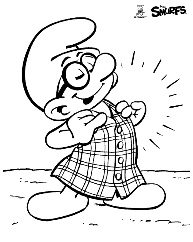 Coloriage Schtroumpfs #34917 à imprimer gratuitement, extrait de la collection Dessins animés et séries animées