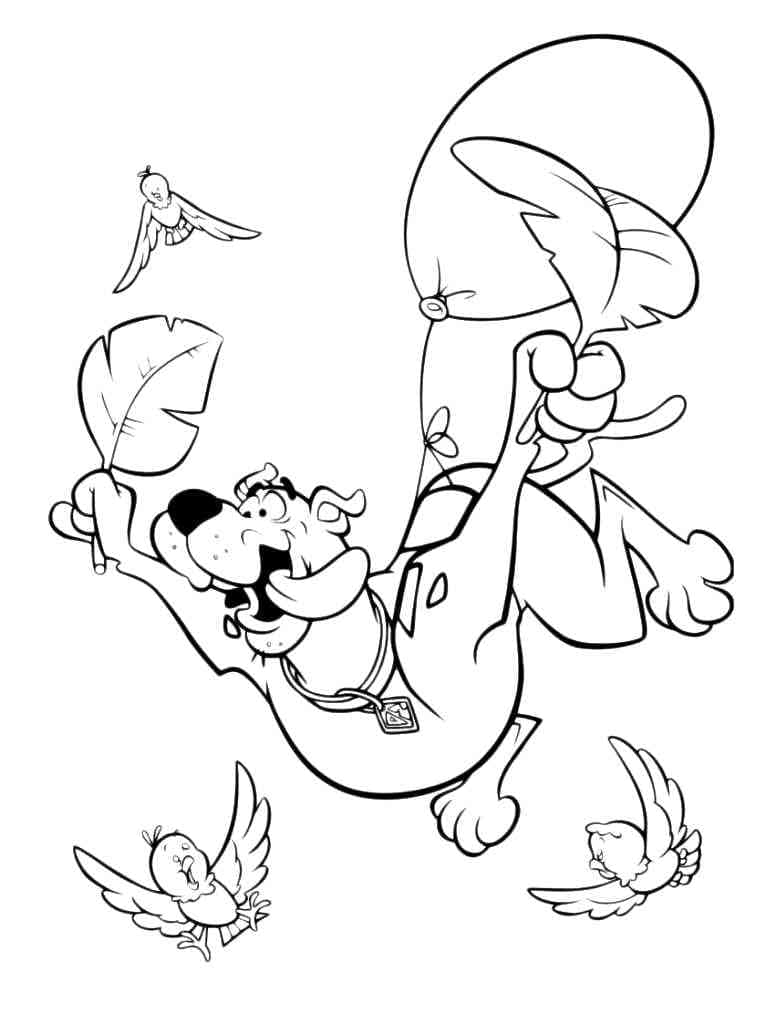 Joli coloriage Scooby doo #196986 de la collection Dessins animés et séries animées, prêt à imprimer pour petits et grands