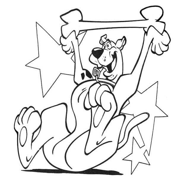 Coloriage Scooby doo #197043 à imprimer gratuitement, extrait de la collection Dessins animés et séries animées