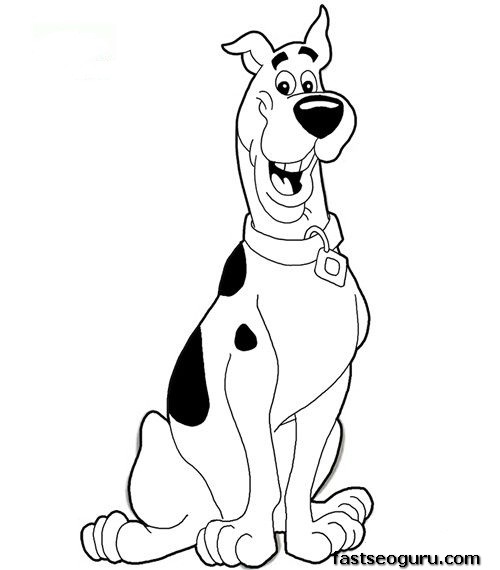 Dessin à colorier: Scooby doo (Dessins animés et séries animées) #31323 - Coloriages à Imprimer Gratuits
