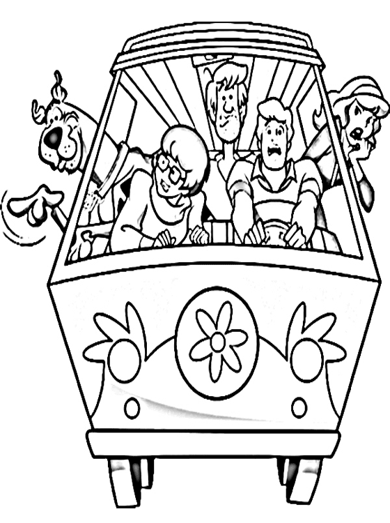 Dessin à colorier: Scooby doo (Dessins animés et séries animées) #31349 - Coloriages à Imprimer Gratuits
