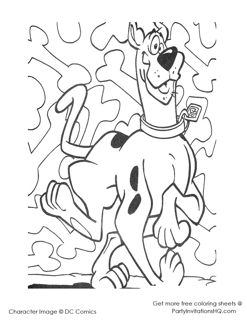 Dessin à colorier: Scooby doo (Dessins animés et séries animées) #31380 - Coloriages à Imprimer Gratuits