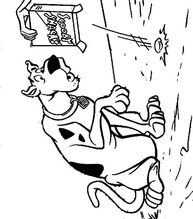Dessin à colorier Scooby doo #31407 issu de la collection Dessins animés et séries animées, prêt à imprimer